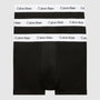 Calvin Klein  3 Pack Cotton Stretch – Low Rise Trunks ( Black )