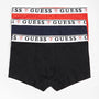 Guess 3 Pack Boxer Trunks Stretch Cotton with logo band - Red Multi