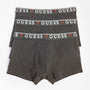 Guess 3 Pack Boxer Trunks Stretch Cotton with Logo Band - Black