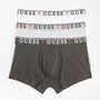 Guess 3 Pack Boxer Trunks  Stretch Cotton with Logo Band - Black / Grey White