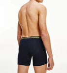 Tommy Hilfiger 3- Pack Logo Boxer Briefs - Sublunar/Army Green/Desert Sky