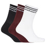 Lyle & Scott Mens Walter 3 Pack Sport Socks - Black/White/Winetasting