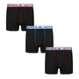 Jeff Banks Men's 3 Pack Sports Underwear - All Black