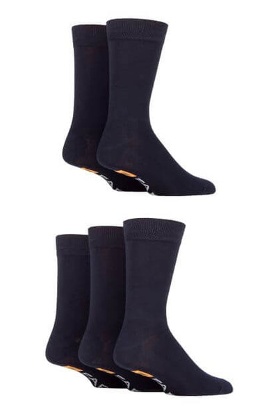 Farah 5 Pack Men's Bamboo Socks – Classic Plain, Hypoallergenic & Antibacterial