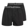 Hugo Boss Two-Pack Woven Boxers / Pyjama Shorts - Black