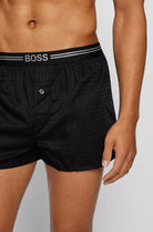 Hugo Boss Two-Pack Woven Boxers / Pyjama Shorts - Black