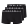 BOSS Stretch Cotton Boxer Trunks, Pack of 3 - Black