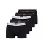 Boss - 5 Pack Cotton Stretch Trunks with Logo Waistbands - 001