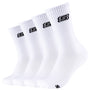 Skechers Unisex Tennis Cushioned Sock 4 Pack - White