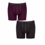 Sloggi Men Start 2 Pack Boxer Briefs Shorts Violet - Dark Combi (M022)