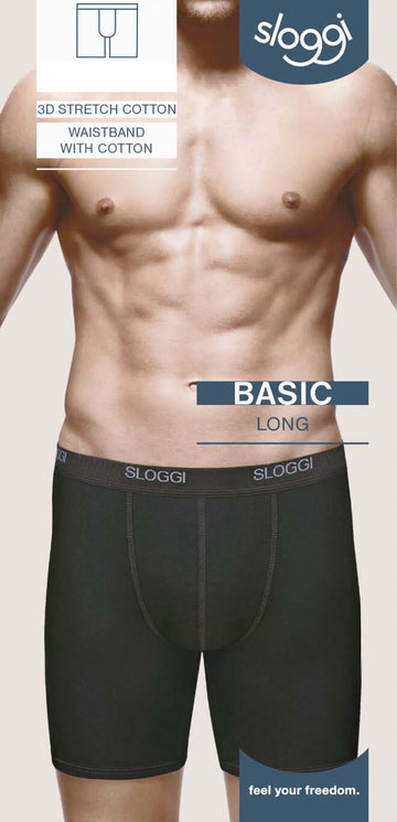 Sloggi Long Leg Cotton Stretch Boxer Briefs – Anti-Chafing Underwear