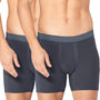 Sloggi Men Ever Fresh Boxer Briefs Short 2 Pack - Underwear - Grey ( 3284 )