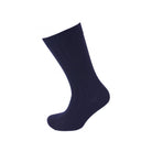 Viyella Mens Wool Short Ribbed Sock – Navy