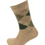 Viyella Made in England Mens Beige Argyle Wool Socks