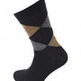 Viyella Made in England Mens Black Argyle Wool Socks