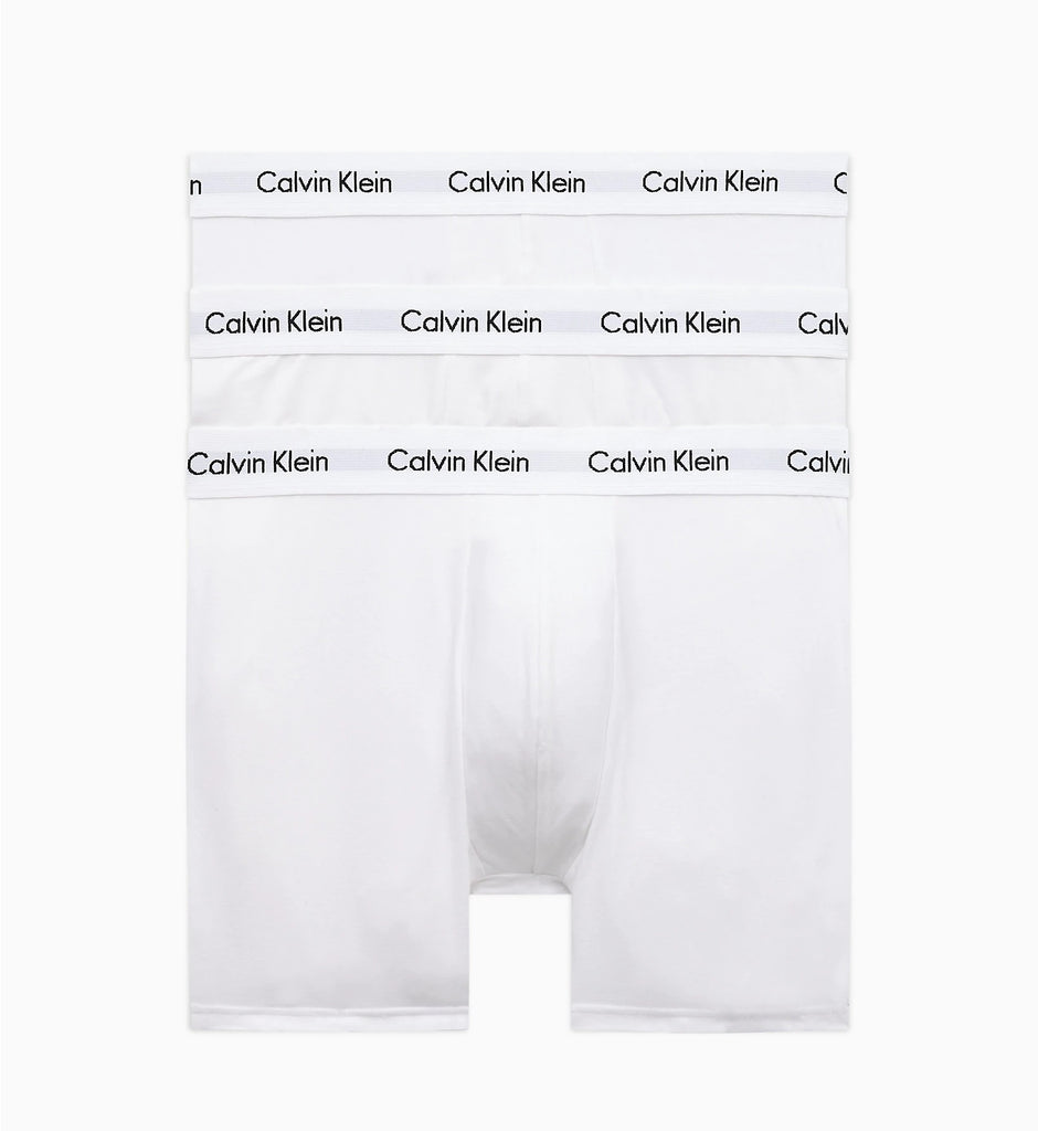 Calvin Klein 3 Pack Cotton Stretch Longer Leg Boxer Brief Shorts ( W