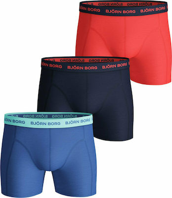 Björn Borg Men's Underwear SEASONAL SOLID SAMMY SHORTS 3-PACK Ultramarine